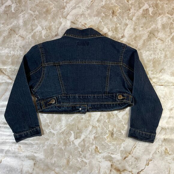 Denim Diva Girls’ Cropped Denim Jacket – Size 8 Kids - Picture 2 of 5